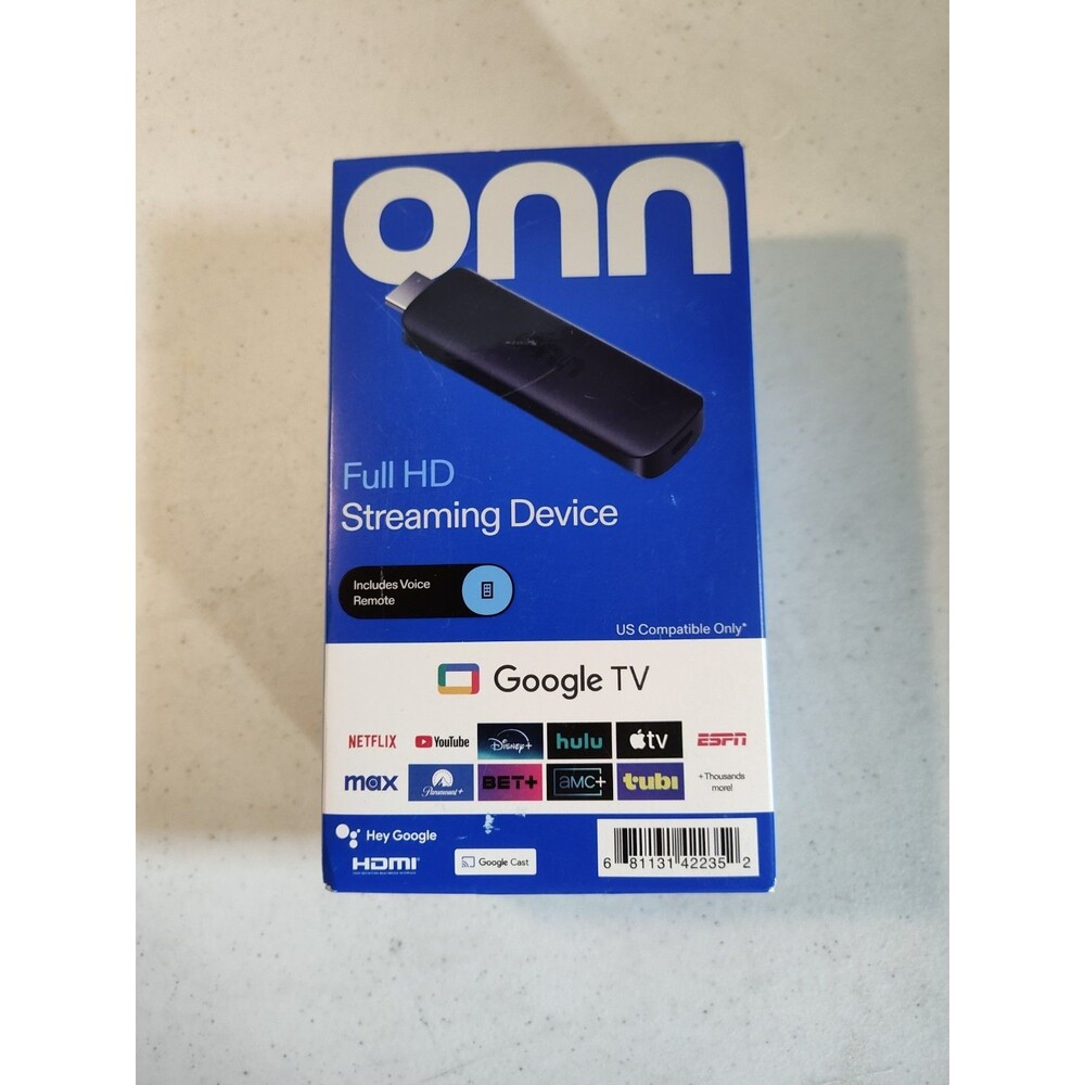 onn Full HD Fast Streaming Device Google TV 8GB Storage 1.5GB RAM Dolby  (1078)
